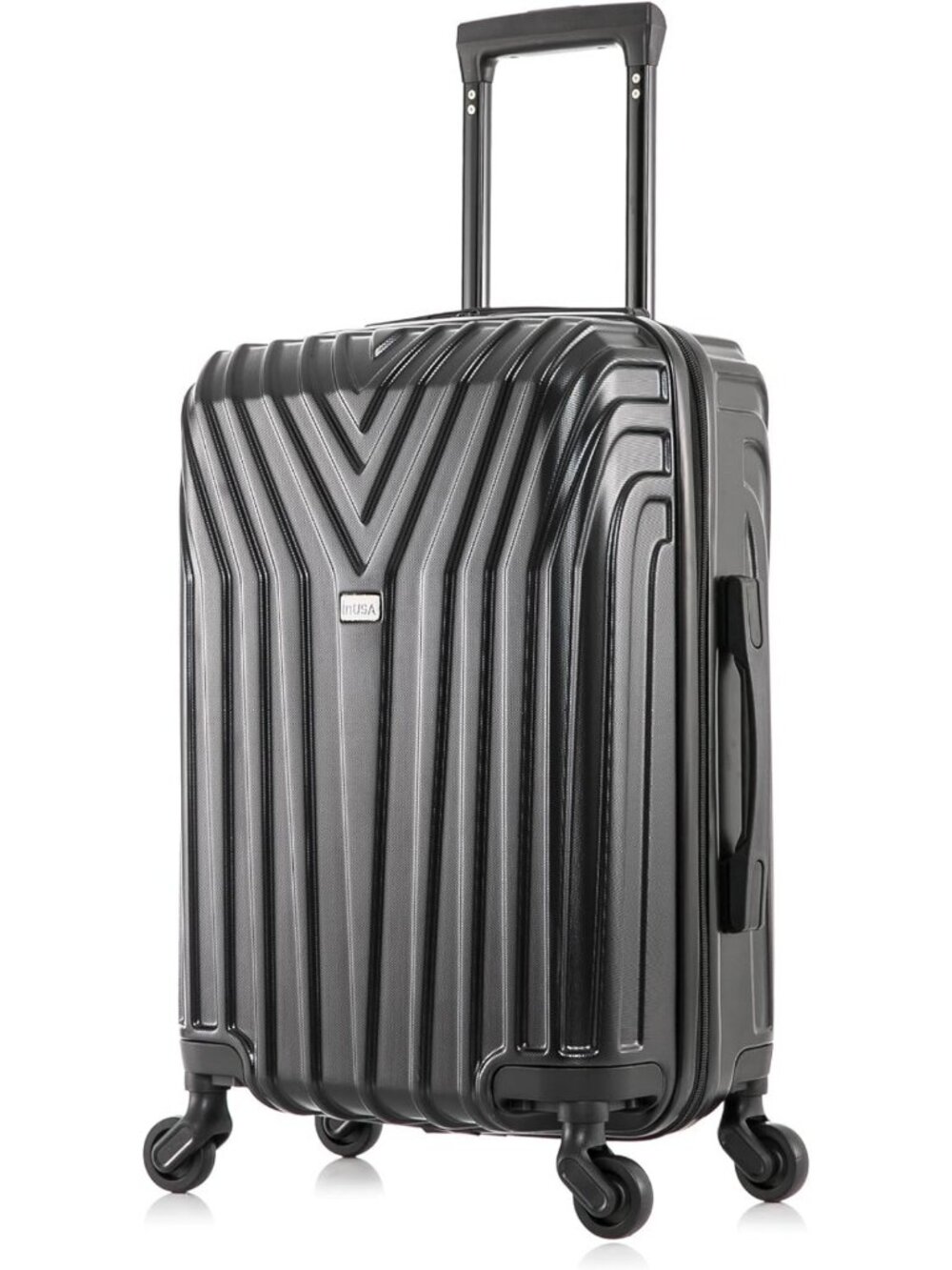 Lightweight 20-Inch Carry-On Hardside Spinner Luggage - Stylish Black Travel Bag